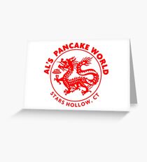 Al's Pancake World Greeting Card