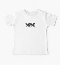 Triple Moon Goddess Symbol Baby Tee