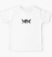 Triple Moon Goddess Symbol Kids Tee