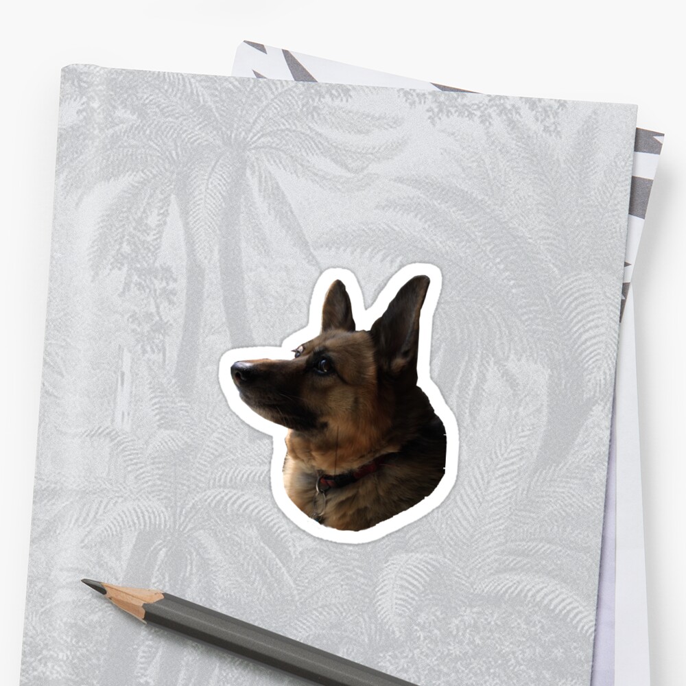 "Dog's Head" Sticker By Speckle | Redbubble