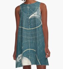 Gewohnheiten A-Linien Kleid