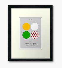 The Jerseys : Tour de France 2014 Framed Print