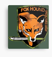Foxhound Metal Print