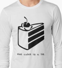 The Cake is a Lie Long Sleeve T-Shirt