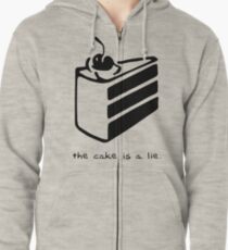 Der Kuchen ist eine Lüge Kapuzenjacke