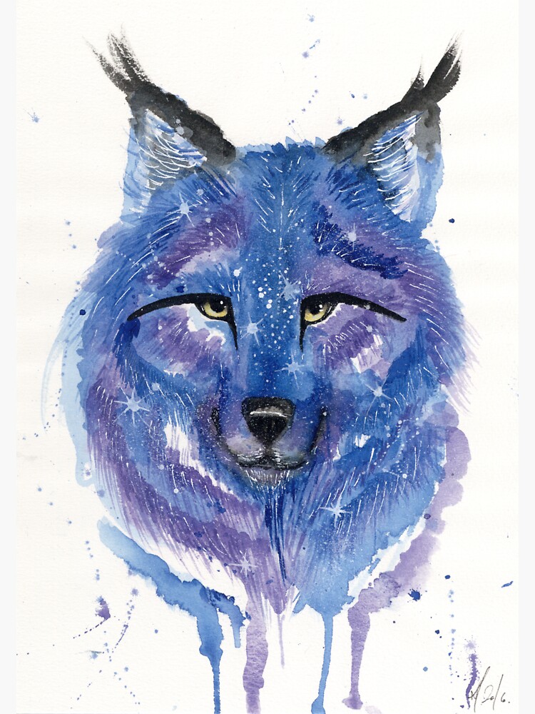 Purple Galaxy Wolf by creaturesofnat