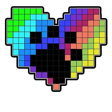 Pixel Heart Suncatcher/ Rainbow Maker – Meowroyaleart
