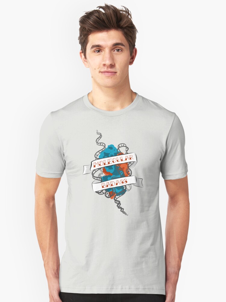 Alternate view of Molecular Badass Tattoo Slim Fit T-Shirt