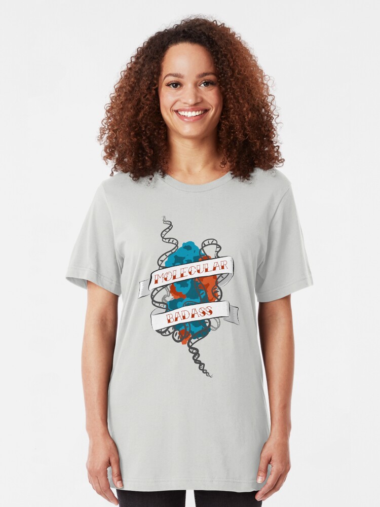 Alternate view of Molecular Badass Tattoo Slim Fit T-Shirt