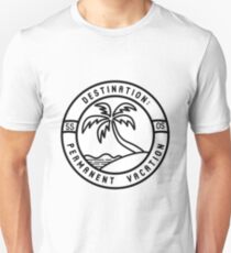 Camiseta ajustada vacaciones permanentes