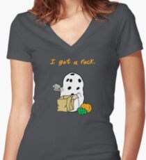 I got a rock. Women's Fitted V-Neck T-Shirt