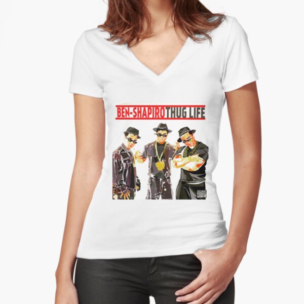 Ben Shapiro Thug Life #11 Fitted V-Neck T-Shirt