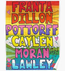 O2L 6/6 FOREVER HAND DRAWN NAMES Poster