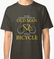 Never Underestimate Old Man With Bicycle Classic T-Shirt
