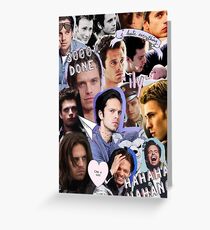Sebastian Stan Greeting Card