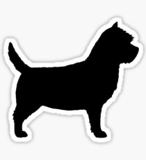 Cairn Terrier Silhouette(s) Sticker