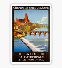 Albi, French Travel Poster Sticker