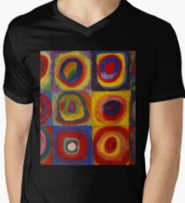 Kandinsky pattern Men's V-Neck T-Shirt