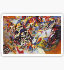 Bunte ausführliche Kandinsky Malerei Sticker