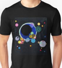 Abstract Kandinsky Painting black and blue Unisex T-Shirt