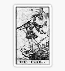 The Fool Tarot Card - Major Arcana - fortune telling - occult Sticker