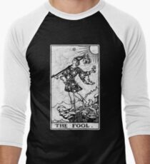 The Fool Tarot Card - Major Arcana - fortune telling - occult Men's Baseball ¾ T-Shirt