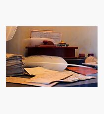 When writing meant writing Photographic Print