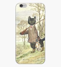 Hunting Black Cat by Beatrix Potter iPhone Case
