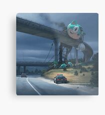 Incident On The Edge Of Town Metal Print
