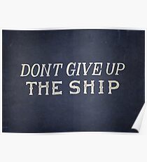 Commodore Perry Dont Give Up The Ship Poster