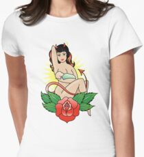 Breastfeeding Pinup T-shirts Women's Fitted T-Shirt