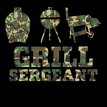 Grill Sergeant Charcoal Grill Camo Design Camouflage BBQ Grilling Classic  Kettle Baby One-Piece for Sale by JasKei-Designs