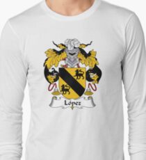 Camiseta de manga larga Escudo de armas / Familia de Lopez