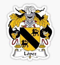 Lopez Coat of Arms/Family Crest Sticker