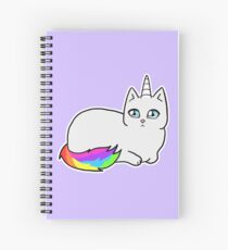 Rebel the Unicorn Cat – Lying Down Spiralblock