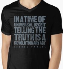 ORWELLIAN TRUTH Men's V-Neck T-Shirt