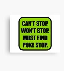 Poke Stop Canvas Print
