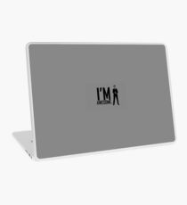 "I'm Awesome" Grey Addition with Barney Laptop Skin