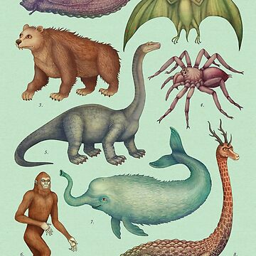 "Cryptids Of Africa, Cryptozoology Species" Sticker For Sale By Vlad ...