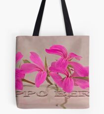 Pink Geranium Blossoms - Macro Tote Bag