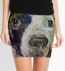 Pit Bull Portrait Mini Skirt
