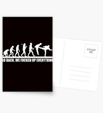 Funny Human Evolution Postcards