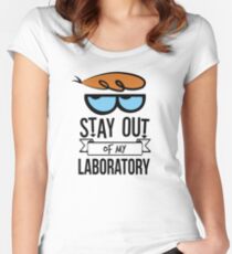 Stay Out of My Laboratory - Dexter Women's Fitted Scoop T-Shirt