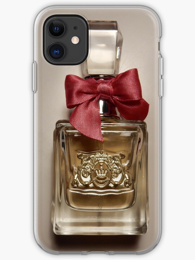 Viva La Juicy Juicy Couture Perfume Bottle With Pink Bow Iphone Case Cover By Senecagrace Redbubble