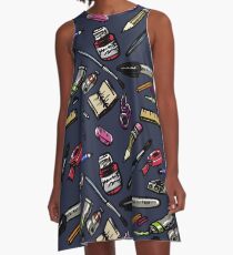 Künstlerbedarf Bonanza !!! A-Linien Kleid