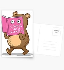 Schüchterner Bär Postkarten