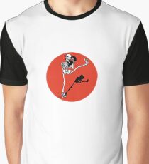 Skelett Kickboxer Graphic T-Shirt