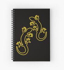 Cuaderno de espiral Zwei Geckos gelb