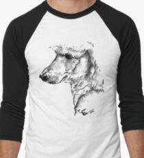 Poodle Drawing Men's Baseball ¾ T-Shirt