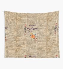 Rabbit Welcome To .. Alice In Wonderland Wall Tapestry